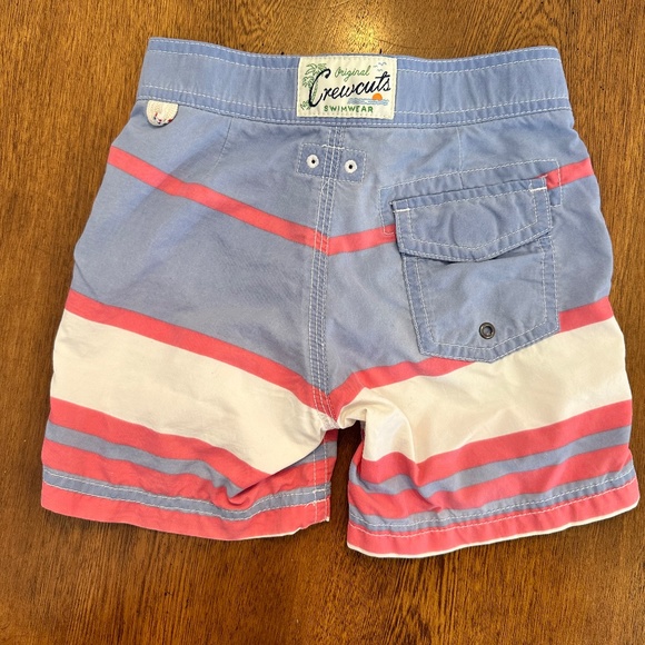 Cruecuts Size 2T Boys Red White Blue Bathing suit Volly Board Shorts Swim Trunks - Picture 3 of 4